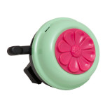 Sonerie ghidon bicicleta tip floare, verde/alb