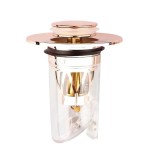 Dop cu sita pentru chiuveta Runea, otel inoxidabil, roz, 6 x 7 x 3,3 cm