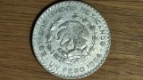 Mexic - moneda uriasa ⌀34.5 mm - 1 peso 1964 argint slab XF+/AU- spectaculoasa!, America de Nord
