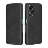 Husa 360&Atilde;&sbquo;&Acirc;&deg; Oppo A58 4G Techsuit Safe Wallet Plus, negru