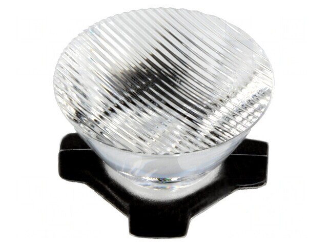 Lentilă LED Rotundă Transparentă 8/55&deg; 21,1mm 21,6mm