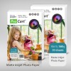 Hartie Foto Mata ProCart 10x15 cm, 180g, 50 coli, Rezolutie 5760 DPI, Compatibila Inkjet