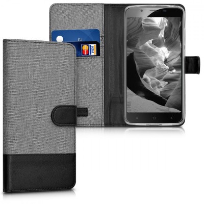 Husa pentru Blackview P2, Textil, Gri, 41652.01 foto