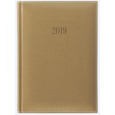 Agenda Herlitz 2020, Format A5, Datata De Luxe, 352 File, Bej