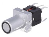 Comutator tastatură Poz: 2 SPST-NO 0,05A/12VDC argintie cu LED