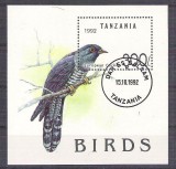 Tanzania 1992 Birds, perf. sheet, used AB.027, Stampilat