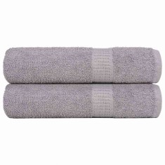 vidaXL Prosoape de du? 2 buc Gri 70x140 cm 360 g/m? 100% bumbac foto