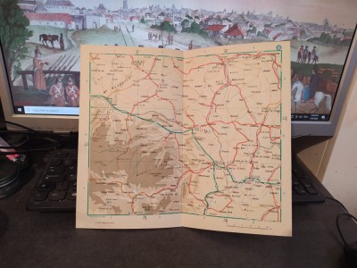Cluj, Turda, C&amp;acirc;mpeni, Gherla, Dej, Zalău, Aiud, Luduș, Huedin hartă c. 1970, 109 foto