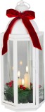 Felinar decorativ de Craciun MagicHome cu funda, 3 LED, alb cald, 38,5 cm