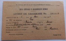 Livret de asigurare , 1934