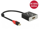 Adaptor mini Displayport 1.2 la HDMI T-M 4K 60 Hz Activ, Delock 62735