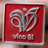 I.443 INSIGNA CROATIA STICKPIN VINO 81 14mm, ac axidat, Europa