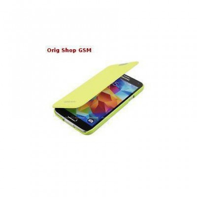 Husa Mercury Techno Flip Samsung Galaxy S5 G900 Lime Blister foto