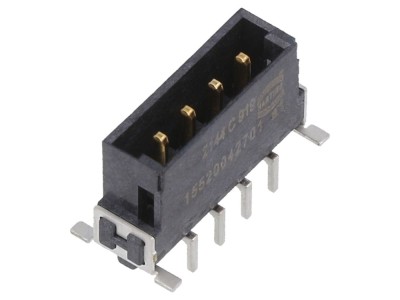 Conector PCB-PCB tată 4 pini, 2,54mm foto