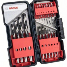 Bosch Set 18 burghie spirale HSS PointTeQ ToughBox, D1-10mm - 3165140917681