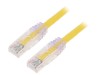 Patch cord galben 1m TX6 PLUS U/UTP LSZH 24AWG