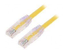Patch cord galben 1m TX6 PLUS U/UTP LSZH 24AWG foto