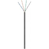 Rola cablu de retea cat.6 exterior UTP CCA 100m Negru, Goobay 57199