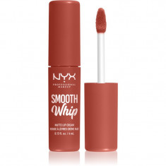 NYX Professional Makeup Smooth Whip Matte Lip Cream ruj de buze catifelant cu efect de netezire culoare 07 Pushin' Cushion 4 ml