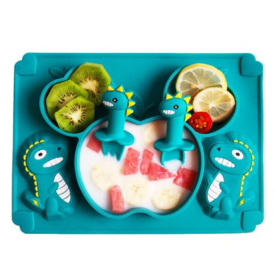 Set tavita si tacamuri din silicon - Dino foto