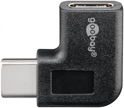 Adaptor USB 3.1 TYPE C - TYPE C 90 Grade 5Gbps potrivit pentru MacBook Goobay 45402 foto