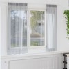 VidaXL Perdele cu perdele 2 pcs Gri &icirc;nchis 140x175cm Poliester 4108028