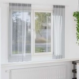 Perdele cu perdele 2 pcs Gri &icirc;nchis 140 x 175 cm Poliester