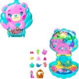 Cumpara ieftin Set de joaca cu papusa si accesorii in gentuta, Polly Pocket, Glitter Island, JCB16