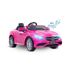 Masinuta electrica Toyz Mercedes-Benz S63 AMG 12V cu telecomanda Pink foto