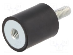 Atenuator de vibraţii M10 &Oslash; 50mm guma 50mm H 10mm 684N ELESA GANTER