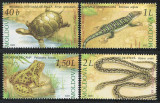 Moldova 2005 Mi 524/27 MNH - Reptile si amfibieni 27-3, Nestampilat