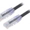 Patch cord U/UTP Cat6 LSZH Negru 1m