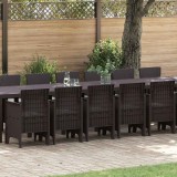 Set mese grădină 17 pcs Maro 16-Persoane Ratan / Metal