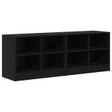 vidaXL Dulap de pat 2 pcs Stejar Negru 66 x 33 x 48 cm Lemn prelucrat 893724