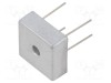Punte redresoare monofazată Urmax 200V 25A 400A DC COMPONENTS