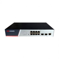 Switch 8 porturi PoE Gigabit, 2 porturi SFP Gigabit, Management - HIKVISION DS-3E2510P