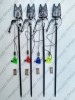 Set 4 Avertizori Pescuit FL JY75 Digitali + 4 Swingere MKM2 Iluminate + 4 Tije Metalice Reglabile
