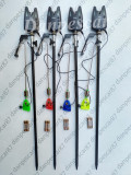 SET 4 Avertizori FL JY75 CU 4 Swingeer MKM2 cu iluminare si 4 Tije, Swingere