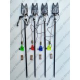 SET 4 Avertizori FL JY75 CU 4 Swingeer MKM2 cu iluminare si 4 Tije