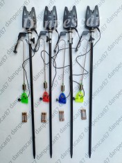 SET 4 Avertizori FL JY75 CU 4 Swingeer MKM2 cu iluminare si 4 Tije
