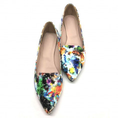 Loafers dama din piele naturala Painted Merry