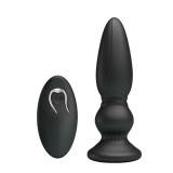 Mr. Play Super Power II - Dop Anal cu Vibrații și Telecomandă, 12,5 cm