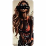 Husa silicon pentru Samsung Galaxy S10, Tattoed Girl