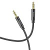 Cablu Audio Jack 3.5mm Hoco UPA19, 2m, Negru, Auxiliar Auto, Boxa, Telefon, Tableta, PC, Universal