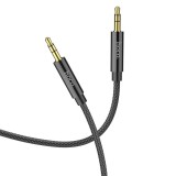 Cablu Audio (UPA19) - Jack 3.5mm la Jack 3.5mm, 2m, Negru - Hoco