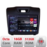 Navigatie Isuzu D-Max 2015+ Edotec Kit-2234 8 core QLED 2K 16+512GB 360 Android Waze USB Navigatie Internet Youtube Radio