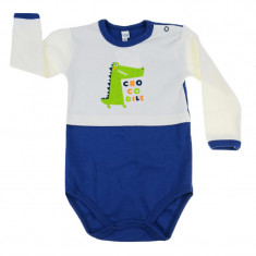 Body cu maneca lunga pentru baieti Koala Play Time 3818B, Bleumarin foto