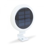 Lumina solara montaj pe jgheab sau perete - 3 LED SMD alb rece - alb - 11 x 2,6 cm