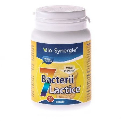 7 Bacterii Lactice 300mg Bio Synergie 20 cps foto
