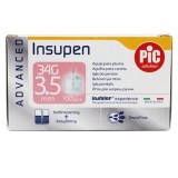 Soluție PIC Ace țesătoare Insupen Ace 34G x 3,50mm 100 bucăți